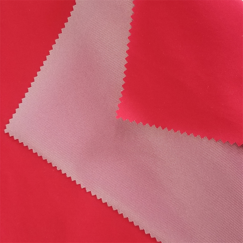 PP17/ROOR8-2 REC 75D Recycle Poly Pongee Stretch 2 layer laminated with Recycle Poly tricot for outdoor garments