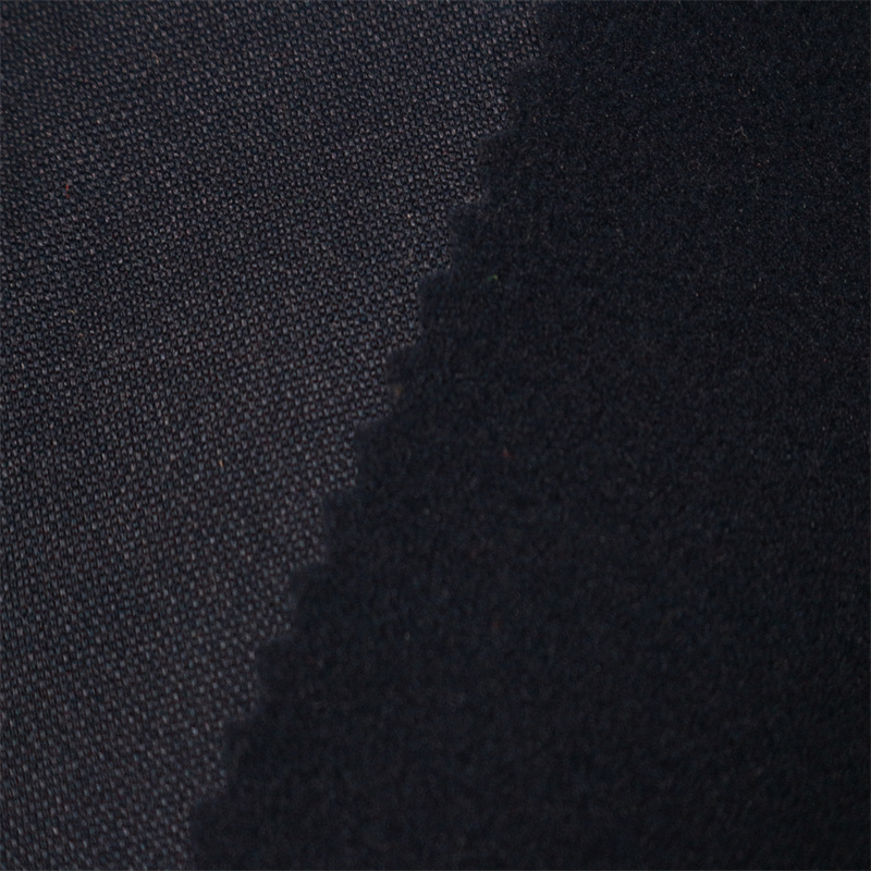 J38/ROO7O 75D+100D Poly Knit Jersey One Sided Brushed 220gsm for workwear fabric